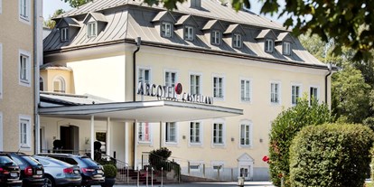 Stadthotels - Garten - Salzburg-Stadt Nonntal - Außenansicht Hoteleingang - ARCOTEL Castellani Salzburg