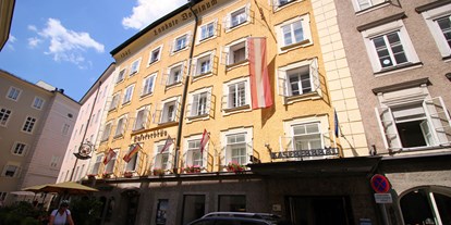 Stadthotels - Kinderbetreuung - Salzburg-Stadt (Salzburg) - Außenansicht des Altstadthotels - Altstadthotel Kasererbräu