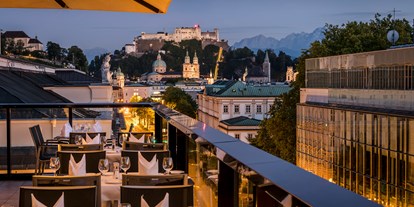 Stadthotels - Restaurant - IMLAUER Sky Bar - Aussicht - IMLAUER HOTEL PITTER Salzburg