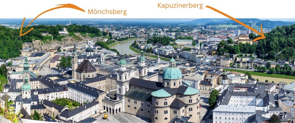 Die Stadtberge Salzburgs - Mönchsberg und Kapuzinerberg