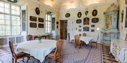 Stadthotels - Verpflegung: Frühstück - Salzburg-Stadt Riedenburg - Weißes Zimmer - Hotel Schloss Leopoldskron