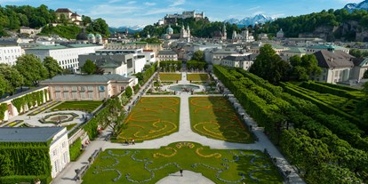 Stadthotels - Parkplatz: gebührenpflichtig in Gehweite - Salzburg-Stadt (Salzburg) - Mrabell Garten in unmittelbarer Nähe - Loft Collection Salzburg Mirabell 