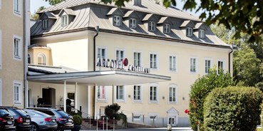 Stadthotels - Wellnessbereich - Salzburg-Stadt (Salzburg) - Außenansicht Hoteleingang - ARCOTEL Castellani Salzburg