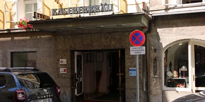 Stadthotels - Verpflegung: Frühstück - Salzburg-Stadt (Salzburg) - Eingang zum Hotel - Altstadthotel Kasererbräu
