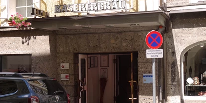 Stadthotels - Verpflegung: Frühstück - Salzburg-Stadt (Salzburg) - Eingang zum Hotel - Altstadthotel Kasererbräu