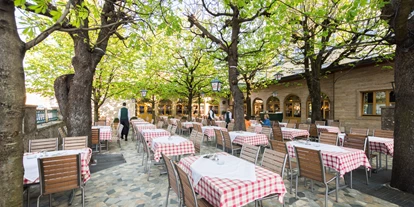 Stadthotels - Verpflegung: Frühstück - Salzburg-Stadt (Salzburg) - Gastgarten Braurestaurant IMLAUER - Hotel IMLAUER & Bräu