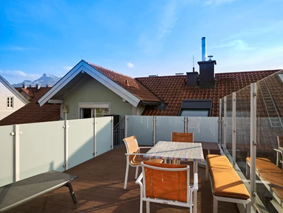 Stadthotels - Verpflegung: Frühstück - Salzburg-Stadt (Salzburg) - Terrasse - Penthouse mit Terrasse - Das Grüne Hotel zur Post - 100% BIO